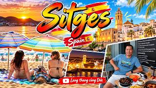 SITGES in Spain 🇪🇸 | 4K HDR #barcelona #sitges #spain #travel #drone screenshot 3
