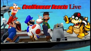 CoolBowser Reacts SM64 bloopers: SnowTrapped+SMG4: Mario Preschool+R64: Mario's Boat Trip