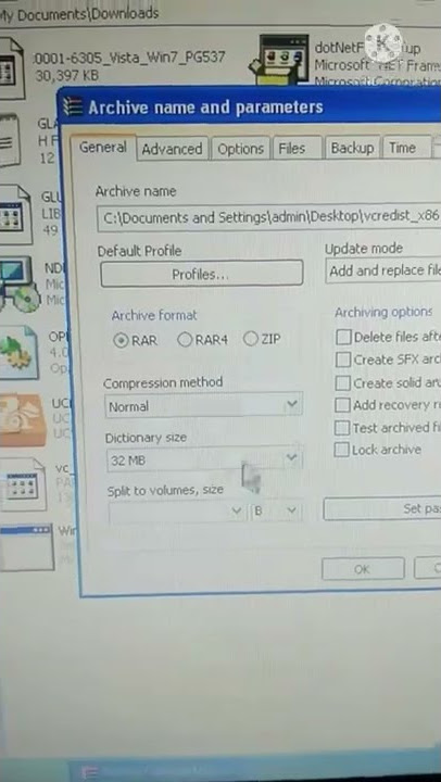 how to create a rar  archive of file