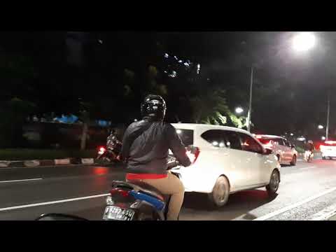 JALAN RAYA  GUNUNG SAHARI MALAM HARI SAAT PPKM | TIBA TIBA HUJAN GERIMIS.| ADA JALAN YANG DITUTUP..!