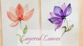 Layered Watercolour Flowers for Beginners