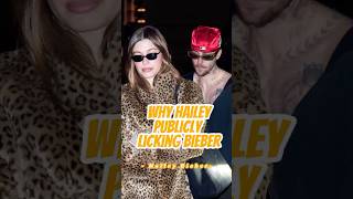Did you notice Hailey publicly licking Bieber There are 4 huge secrets behind this bizarre behavior