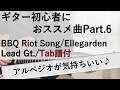 【Tab譜付】【弾いてみた】初心者におススメのギター練習曲 BBQ Riot Song/Ellegarden Lead ギター Liveバージョン