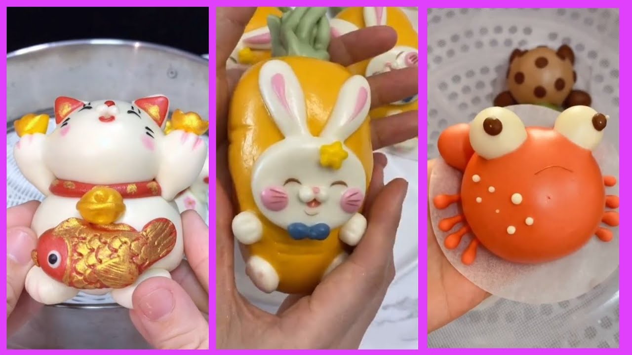 How to Make Cute Chinese Steamed Buns | Mantou Compilation | How to do bread buns #16