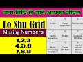 Lo shu grid missing numbers remedies | Missing Numbers in Lo Shu Grid |1,2,3,4,5,6,7,8,9