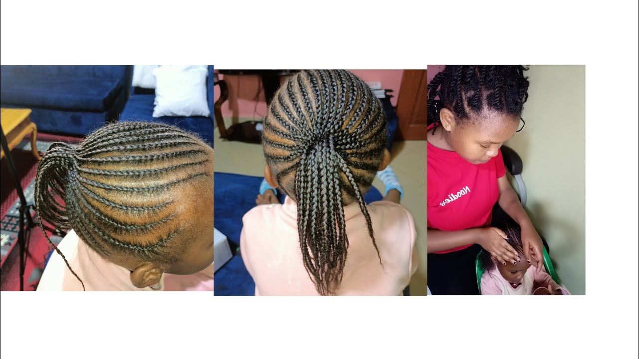 Plaits Vs Corn Rows How to plait banana cornrows/tutorial - YouTube
