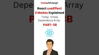 React useEffect Mode 2 Explained in Hindi | Empty Dependency Array #codewithjangir #react #interview
