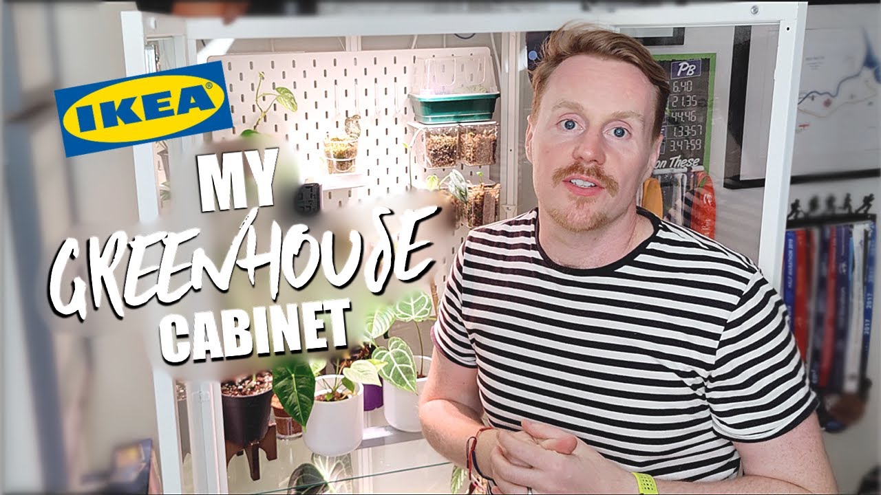 IKEA Greenhouse Cabinet 2020 - How to set up + plant tour - Rare plant cabinet