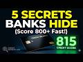 5 Credit Card Secrets Banks Don’t Want You to Know (Score 100+ Points Fast!) #CreditScore