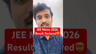 JEE Mains 2026 Result Declared🔥 NTA Official Update #shorts
