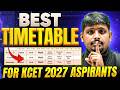 Best Timetable for KCET 2027 Aspirants 🔥 | Study Smart & Crack KCET with Discipline 🚀 #6YEARSOFPW