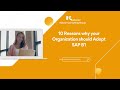 10 reasons why your Organization Business should adopt SAP B1 | #sap #sapb1 #sapbusinessone #erp
