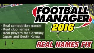 FINALLY HOW TO FIX FAKE PLAYER NAMES IN FM 2016