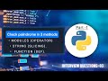 Master palindrome logic in python | one line code explanation | in 3 methods python tutorial -04