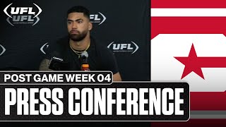 DC Defenders Week 4 Postgame Press Conference | United Football League