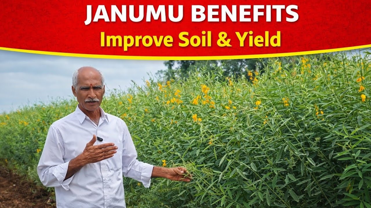 జనుము ప్రయోజనాలు | రసాయన ఎరువులు లేకుండా మట్టి సారం & దిగుబడి పెంపు #Janumu #GreenManureCrop