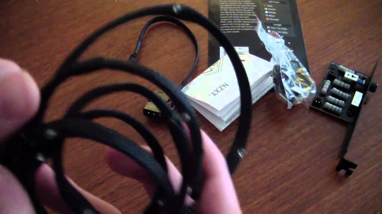 NZXT Sleeved LED Kit (Red) Unboxing and Review