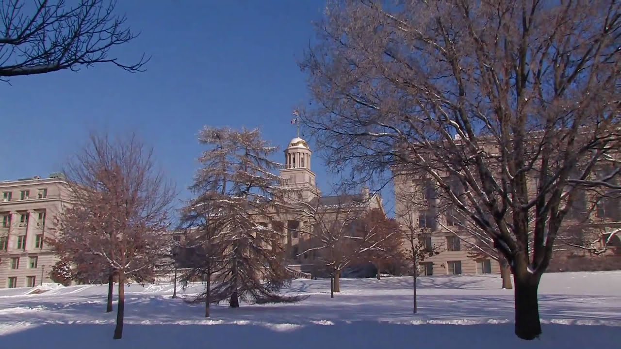 Winter scenes from the Iowa campus YouTube