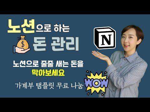 노션(Notion)으로 가계부쓰기! 체계적으로 돈관리 한번 해봅시다! 텅장이 되지 않게 돈 관리하기~ /캐리의 노션으로 날개달기 (탬플릿 무료 나눔)