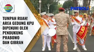 Live Report: Pendukung Prabowo-Gibran Penuhi Area KPU, Ramai Teriakkan Yel-yel | Patroli