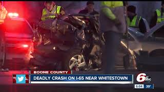 One person killed in crash on I-65 in Boone County