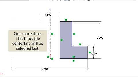 SolidWorks Sketch - Adding a Symmetric (Diameter) Dimension