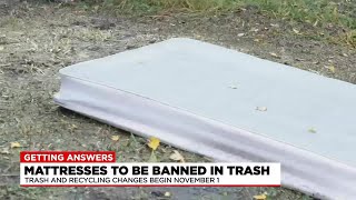 Changes coming to mattress, textile disposal starting next week