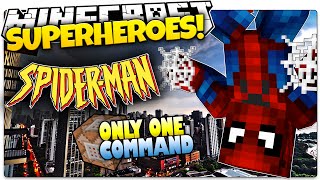 Minecraft | How To Be A Superhero! | SPIDERMAN! | Only One Command (One Command Creation)