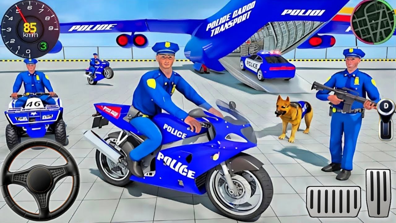 Police Car Chase Simulator 3D Game - Real Cop Cars Driving Simulator 2025 - Android GamePlay