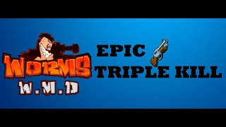 EPIC shotgun triple kill - Worms W.M.D