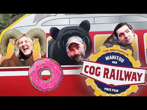 traveling 14,000 feet up a mountain in a train for a donut