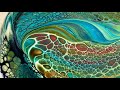 (39) Sheleeart Pseudo Swipe Technique/Fluid Art/スワイプテクニック フルイドアート アクリルポーリング