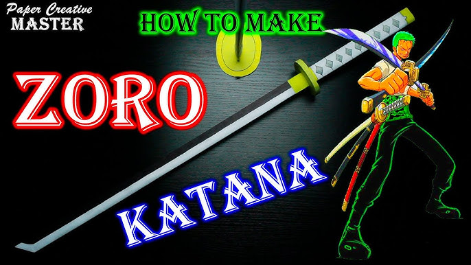 How to make a sword out of paper ❘ One Piece ❘ Yoru, Mihawk's Sword 