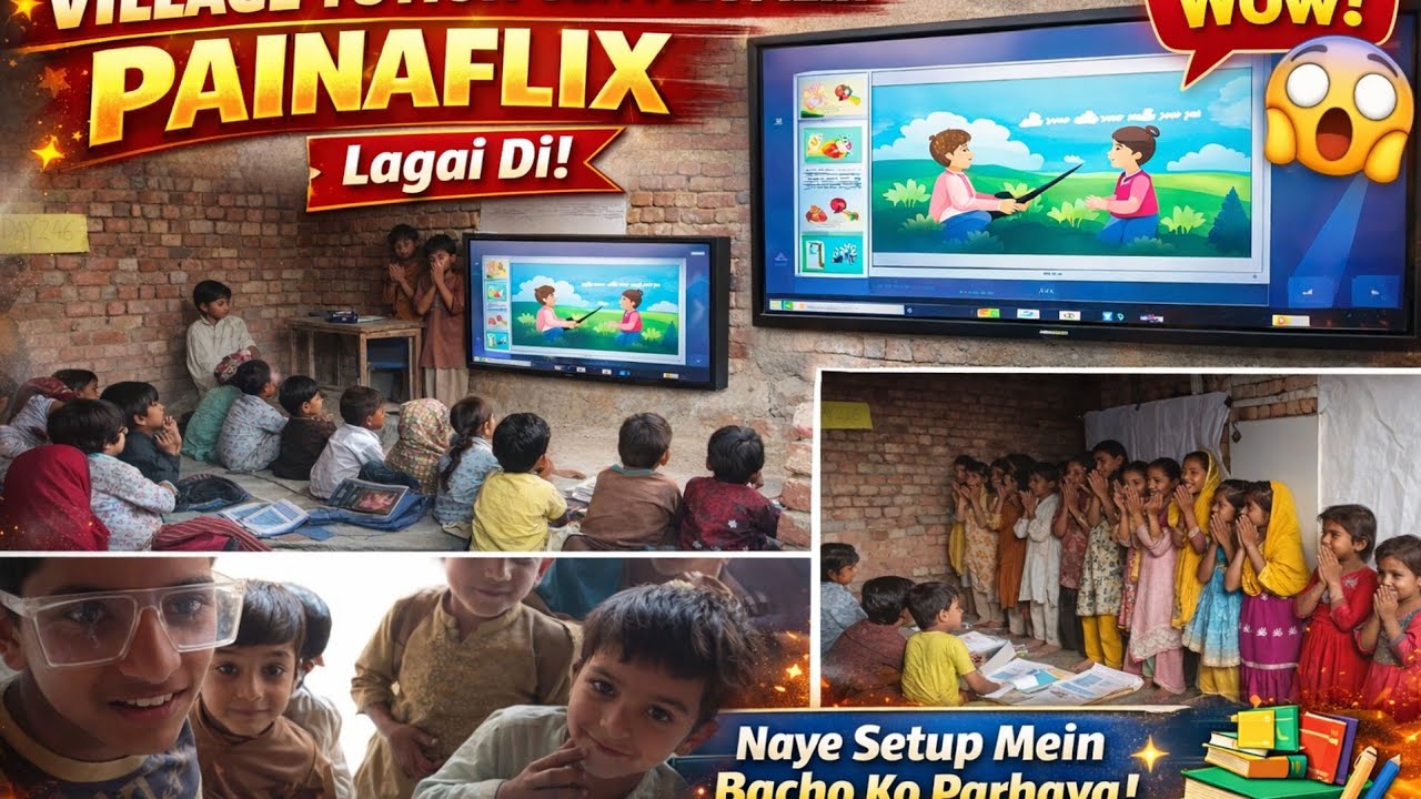 Pakistani Hindu school Aaj Tuition Center Mein Painaflix Lagai😱 Bachon Ko Parhaya Aur Full Busy Day 