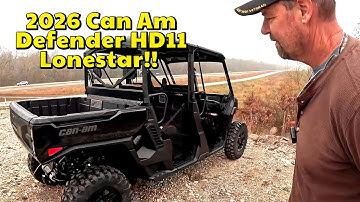 ALL NEW 2026 Can Am Defender HD 11 Lonestar SXS!! Totally Re-Designed for 2026!!