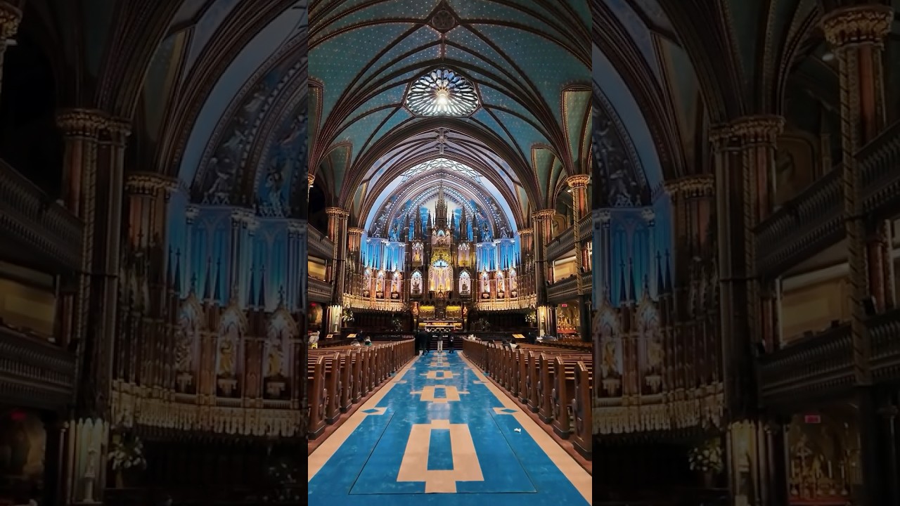 Inside Notre-Dame Basilica: Montreal’s Most Stunning Landmark! 🕍 ✨