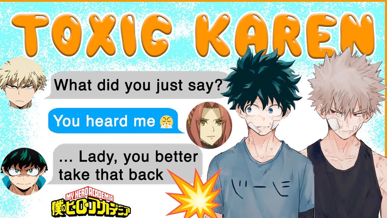 BakuDeku Meets a HOMOPHOBIC KAREN 😤 BNHA Texts - MHA Chat - BakuDeku