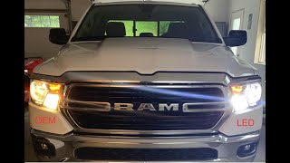 How to install LED headlights on a 2020 Ram 1500 Big Horn