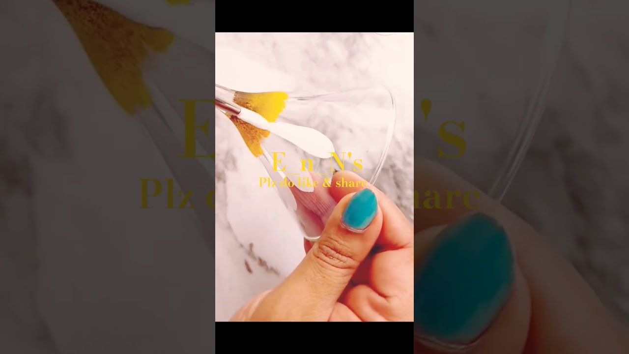 E_n_N's art&craft || beautiful glass painting, 