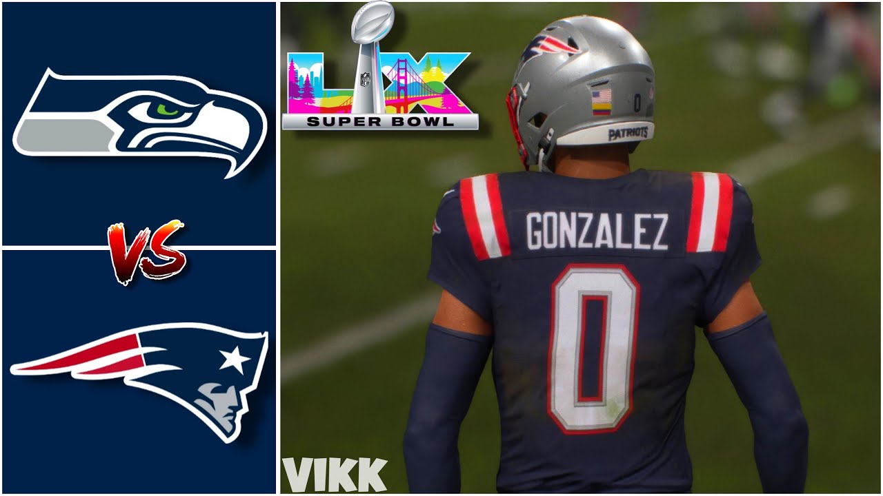 Seahawks vs Patriots Super Bowl LX Full Game Simulation | Madden 26