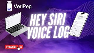 Log a Peptide Injection by Voice with Hey Siri | VeriPep
