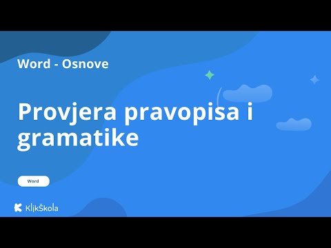 15. Provjera pravopisa i gramatike u Word-u