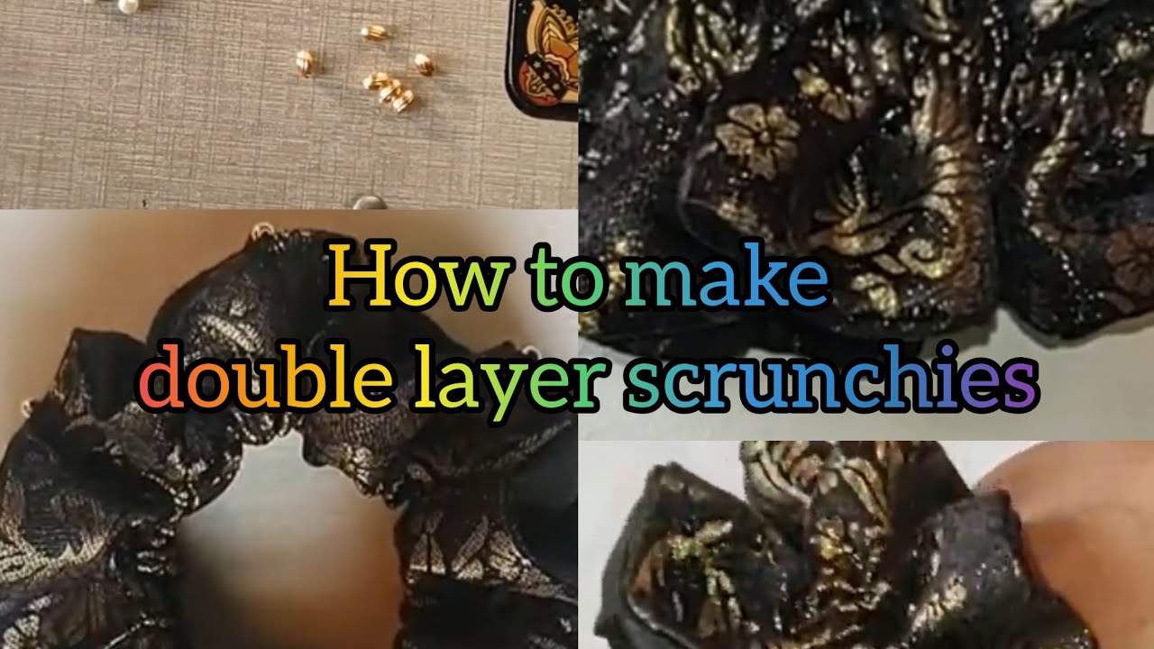 Ruffle scrunchie/Make double layer ruffle scrunchies. @StitchyKnotts ...