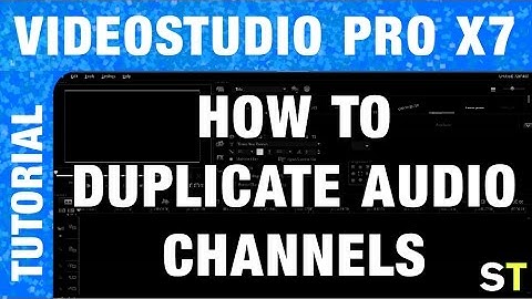 Corel VideoStudio Pro X7 - How to Duplicate Audio Channels Tutorial