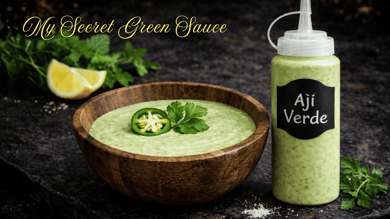 This 5-Minute Green Sauce Works on EVERYTHING! Tacos, Salad, Rice bowls!