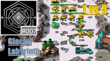 Red Alert Skirmish Gameplay [HARD AI] | Episode 7: Glacier Labyrinth