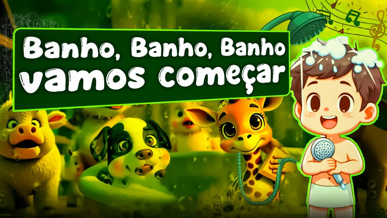 O Poder do Banho 🚿👶 | Música Relaxante para Bebês + Saúde e Cuidado 💖