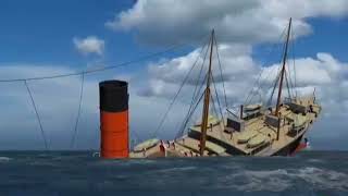 R. M. S. Carpathia sinking animation reverse