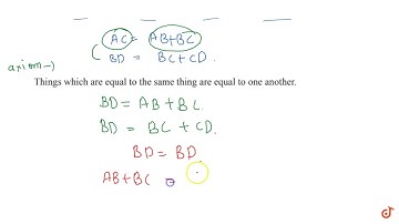 In Fig. 5.10, if `A C=B D` , then prove that `A B=C D` ....