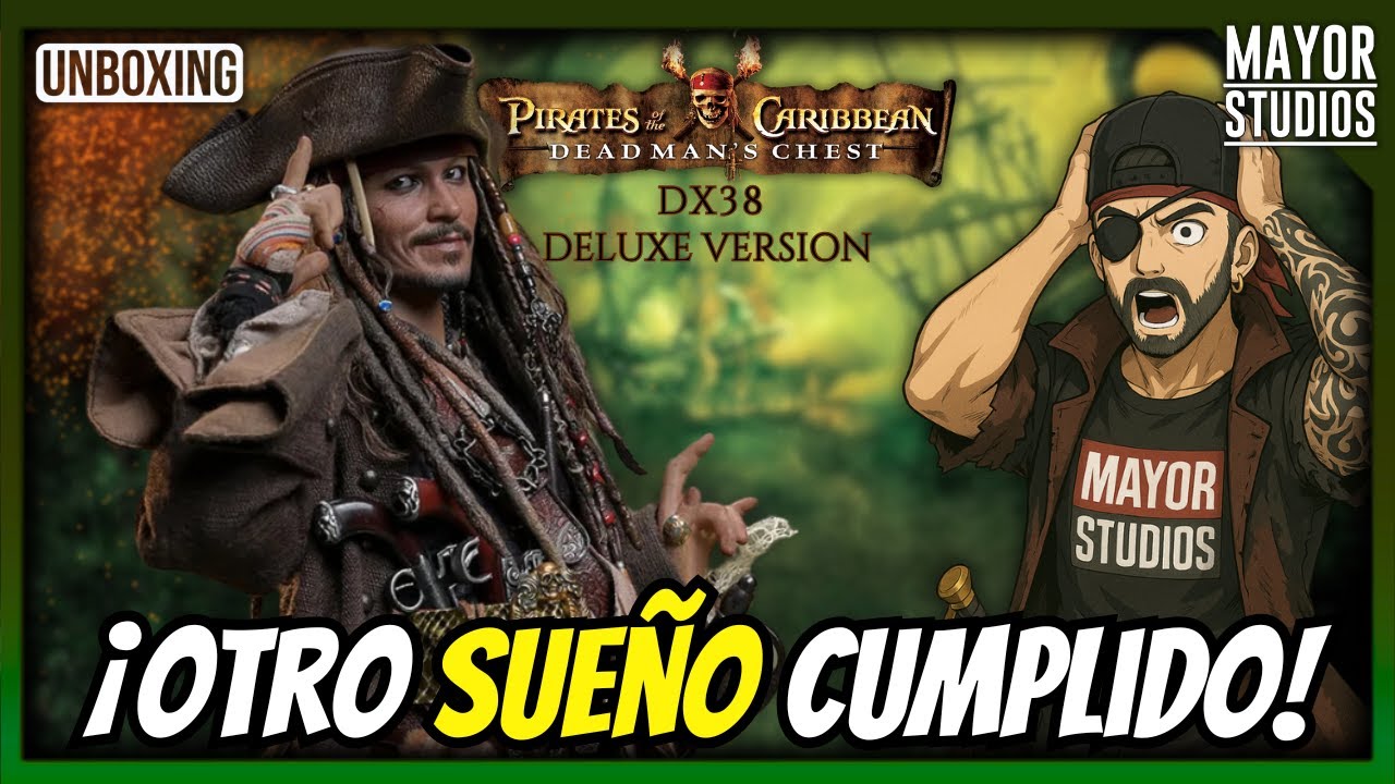 Jack Sparrow - DX38 Deluxe Version - by Hot Toys 🔥 Unboxing y review en español